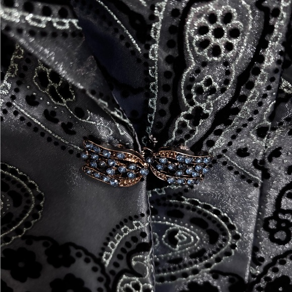 R&M Richards Blue Paisley Blazer - Picture 4 of 8